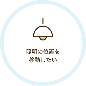 照明の位置を移動したい